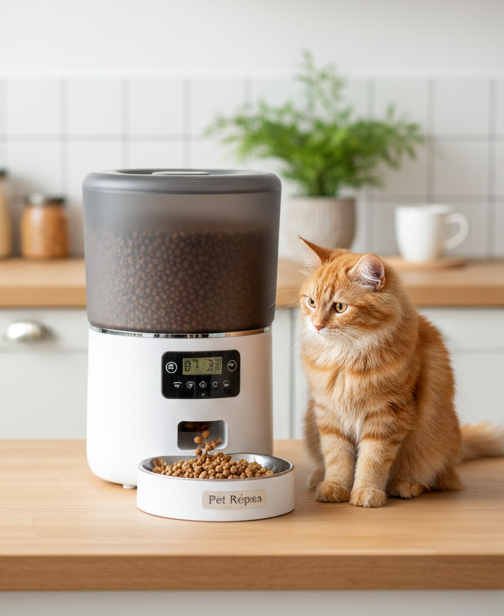 Distributeur Automatique de Nourriture pour Chat et Chien 4L - Programmable