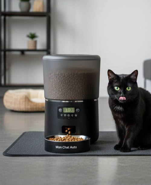 Distributeur Automatique de Nourriture pour Chat et Chien 4L - Programmable